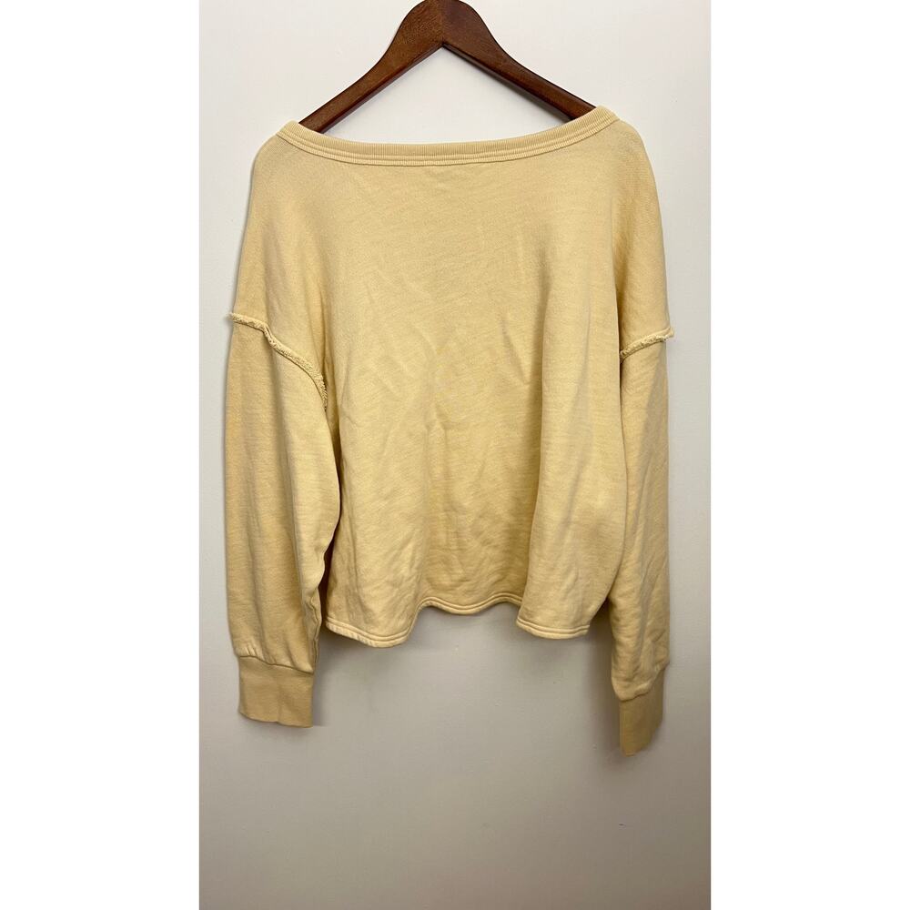 JoyLab Ivory Loose Fit Sweatshirt with‎ Adjustable Drawstring Size XL